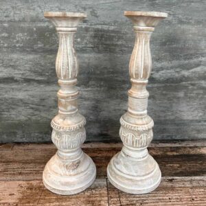 Retro French Candle Holders Set