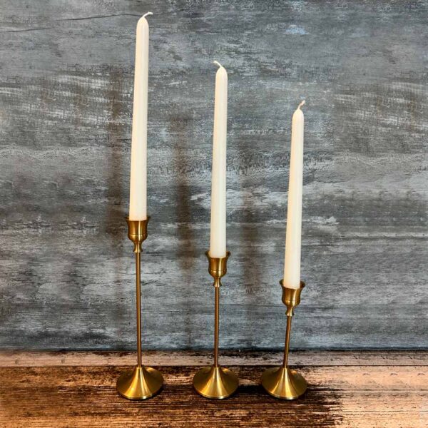 Candle Holders Gold (Set of 3)
